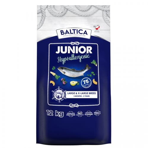 BALTICA Junior Large  Hypoalergiczna Łosoś 12kg 