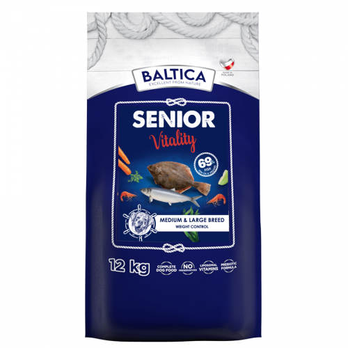 BALTICA Senior Vitality M/L  Ryby 12kg 