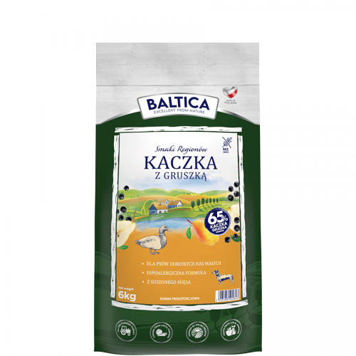 BALTICA Smaki Regionów Adult S Kaczka z gruszką 6kg 