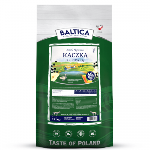 BALTICA Smaki Regionów Adult M/L  Kaczka z gruszką 12kg