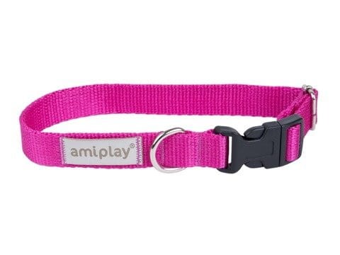 AMIPLAY Samba Obroża regulowana różowa
