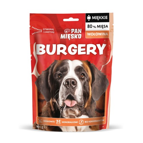 PAN MIĘSKO Burgery Wołowina  100g