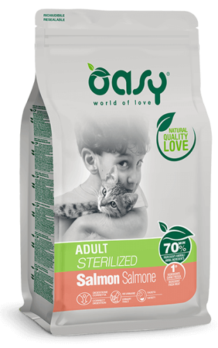 OASY Lifestage Adult Sterilized Salmon 1,5kg 