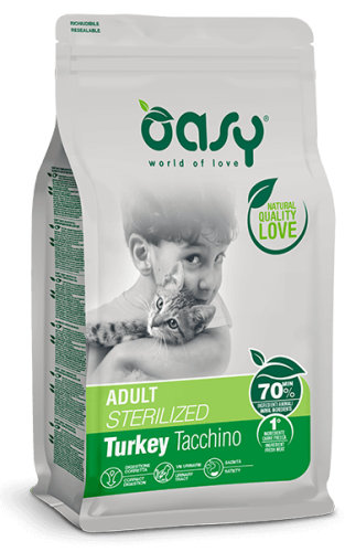 OASY Lifestage Adult Sterilized Turkey 1,5kg 