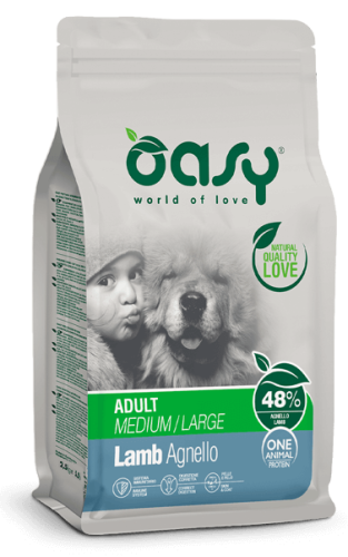 OASY ONE ANIMAL PROTEIN  Adult Medium/Large Lamb 12kg 