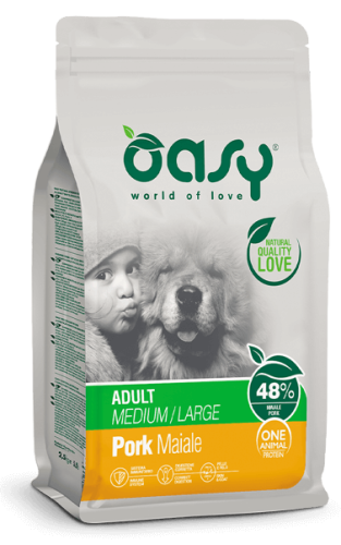 OASY ONE ANIMAL PROTEIN  Adult Medium/Large Pork 2,5kg 
