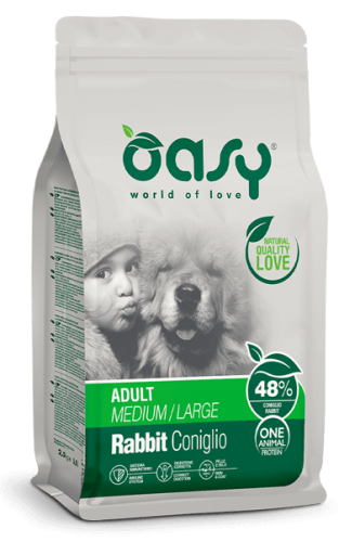 OASY ONE ANIMAL PROTEIN  Adult Medium/Large Rabbit  2,5kg