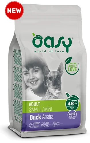 OASY ONE ANIMAL PROTEIN Adult Small/Mini Duck 2,5kg 
