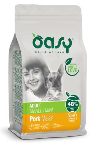 OASY ONE ANIMAL PROTEIN  Adult Small/Mini Pork 2,5kg 