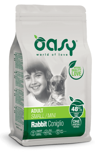 OASY ONE ANIMAL PROTEIN Adult Small/Mini Rabbit 2,5kg 