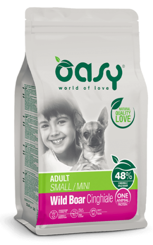 OASY ONE ANIMAL PROTEIN Adult Small/Mini Wild Boar 2,5kg 