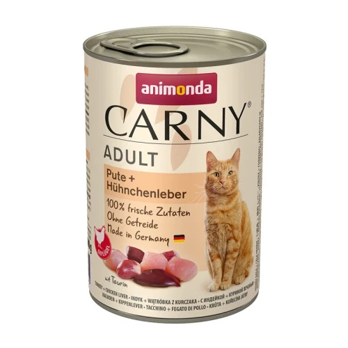 ANIMONDA CARNY Indyk i wątróbka z kurczaka 400g