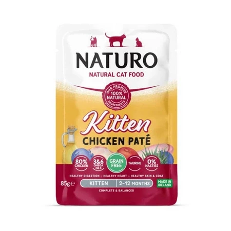 NATURO Kitten Grain Free Paté Kurczak 85g 