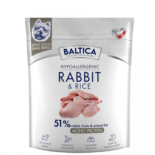 BALTICA Adult Small S Królik z ryżem 1kg  