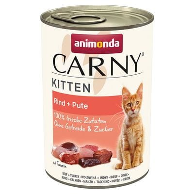 ANIMONDA CARNY Kitten Indyk z wołowiną 400g