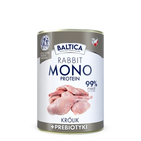 BALTICA Mono Królik z prebiotykami 400g