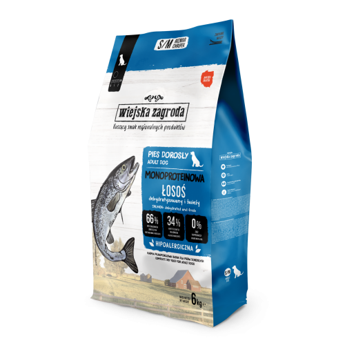Wiejska Zagroda Monoproteinowa Łosoś S/M 2 6kg