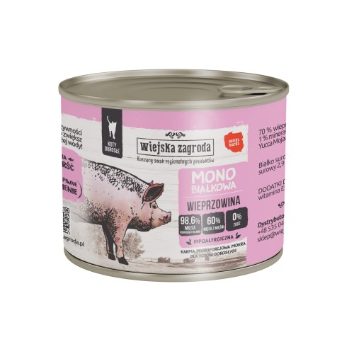 Wiejska Zagroda Wieprzowina monobiałkowa 200 g