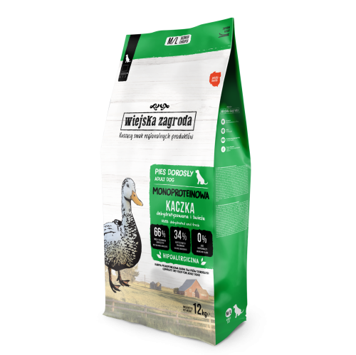 Wiejska Zagroda Monoproteinowa Kaczka M/L 12 kg