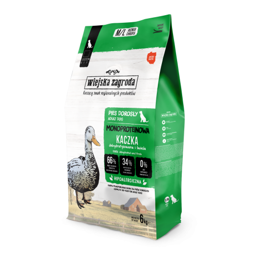 Wiejska Zagroda Monoproteinowa Kaczka M/L 6kg