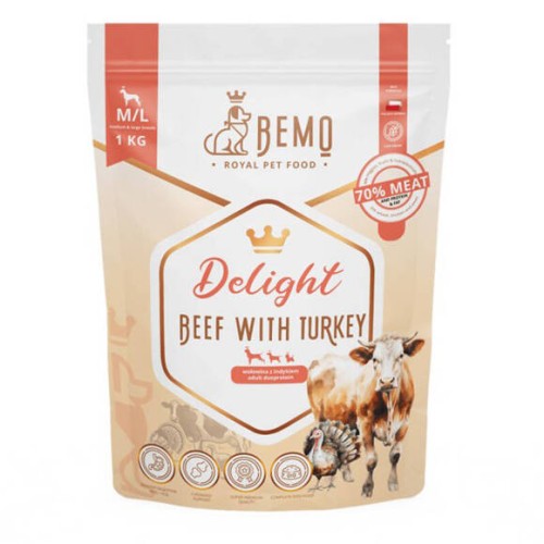 BEMO DELIGHT dla średnich i dużych psów 1kg 