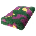 BUBA Legowisko DRY BED antypoślizgowe zielony w dinozaury 100x150cm 