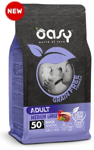 OASY GRAIN FREE Adult Medium/Large Duck 2,5kg 