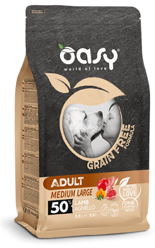 OASY GRAIN FREE FORMULA  Adult Medium/Large Lamb 12kg 