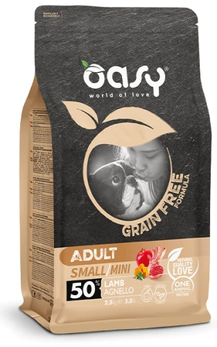 OASY GRAIN FREE FORMULA  Adult Small/Mini Lamb 2,5kg 