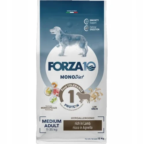 FORZA10 Diet Adult Medium Jagnięcina 12kg