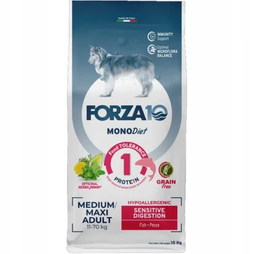 FORZA10 Diet Adult Medium Maxi - Sensitive Digestion  Ryba 10kg