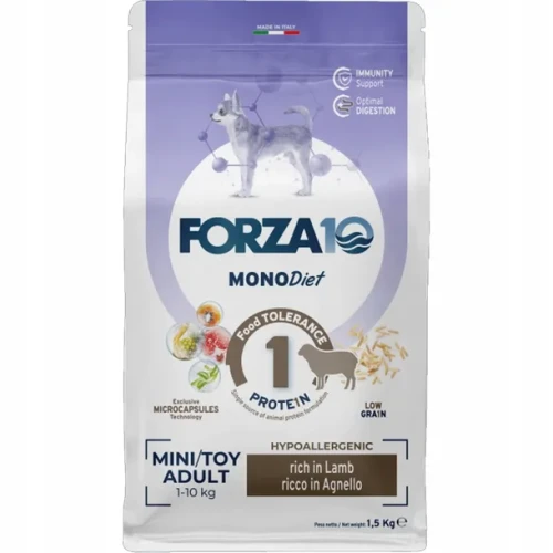FORZA10 Diet Adult Toy & Mini Jagnięcina 1,5kg 