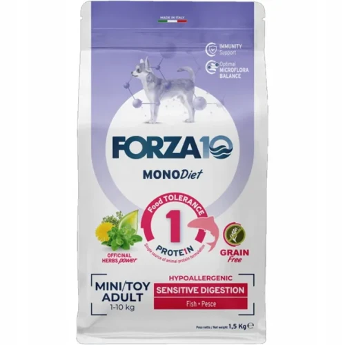 FORZA10 Diet Adult Toy & Mini - Sensitive Digestion Ryba 1,5kg