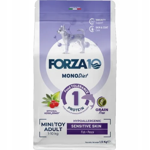FORZA10 Diet Adult Toy & Mini - Sensitive Skin Ryba 1,5kg