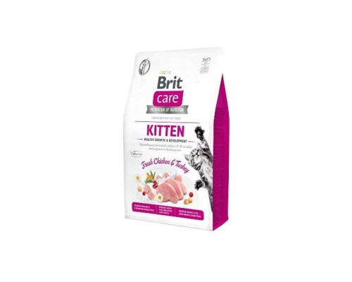 BRIT CARE  STERILIZED Kitten Kurczak i Indyk 400g 
