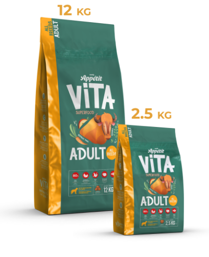 COMFY APPETIT VITA SUPERFOOD BAWÓŁ ADULT ALL BREEDS 12kg