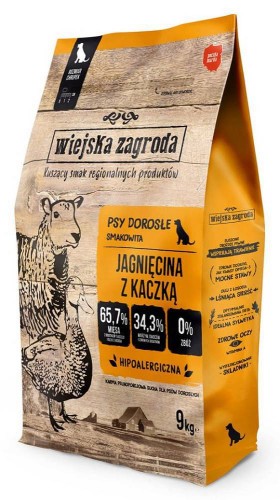Wiejska Zagroda Jagnięcina z Kaczką 9 kg + GRATIS