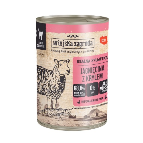 Wiejska Zagroda Jagnięcina z Krylem 400g