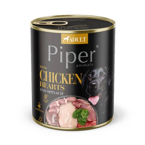 PIPER Animals z sercami kurczaka i ryżem (800g)