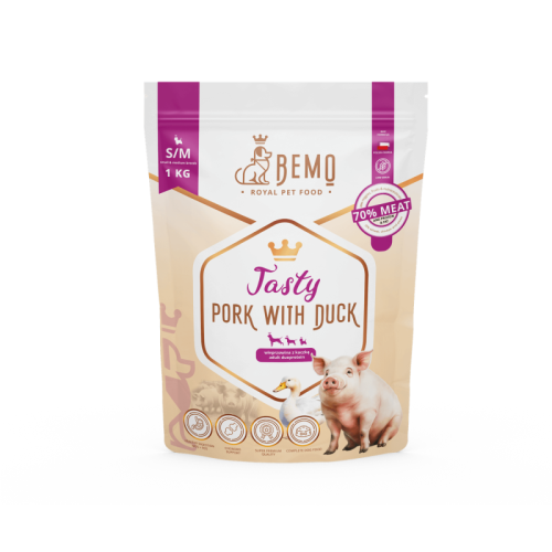 BEMO Tasty wybitnie smakowita dla psów małych i średnich 1kg    