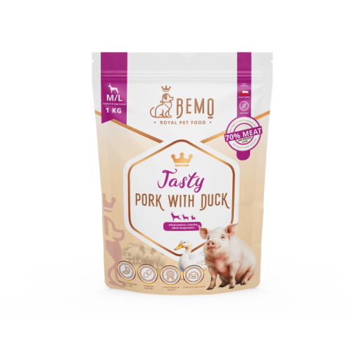 BEMO Tasty wybitnie smakowita dla psów średnich i dużych 1kg 