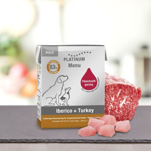 PLATINUM Menu Adult Iberico+Turkey 185g 
