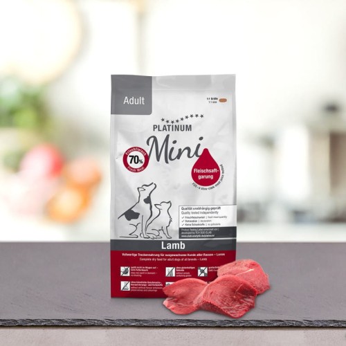 PLATINUM Adult Lamb Mini Półwilgotna karma dla dorosłych psów małych ras 900g