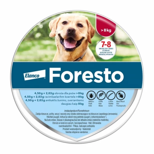 Elanco Foresto obroża  dla psa powyżej 8kg dł. 70cm 