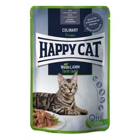 HAPPY CAT Meat in Sauce - Culinary Weide-Lamm 85g
