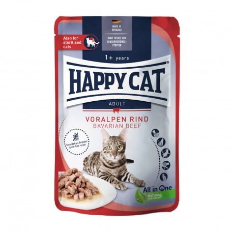 HAPPY CAT Meat in Sauce - Culinary Voralpen-Rind 85g 