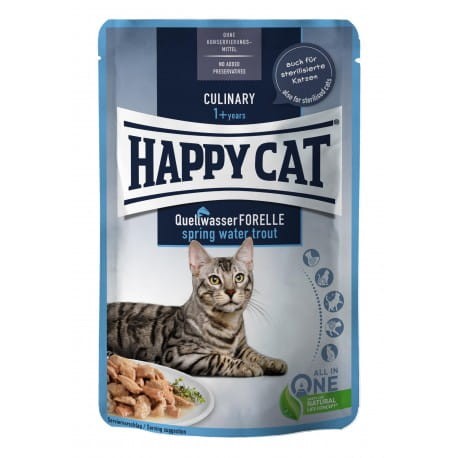 HAPPY CAT Meat in Sauce - Culinary Quellwasser-Forelle 85g 
