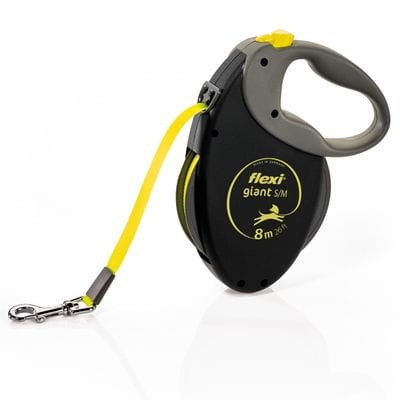 FLEXI Smycz automatyczna Giant S/M 25kg żółty neon 8m 