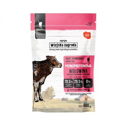 Wiejska Zagroda Monoproteinowa Wołowina  800 g