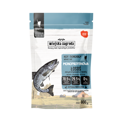 Wiejska Zagroda Monoproteinowa Łosoś  800g
